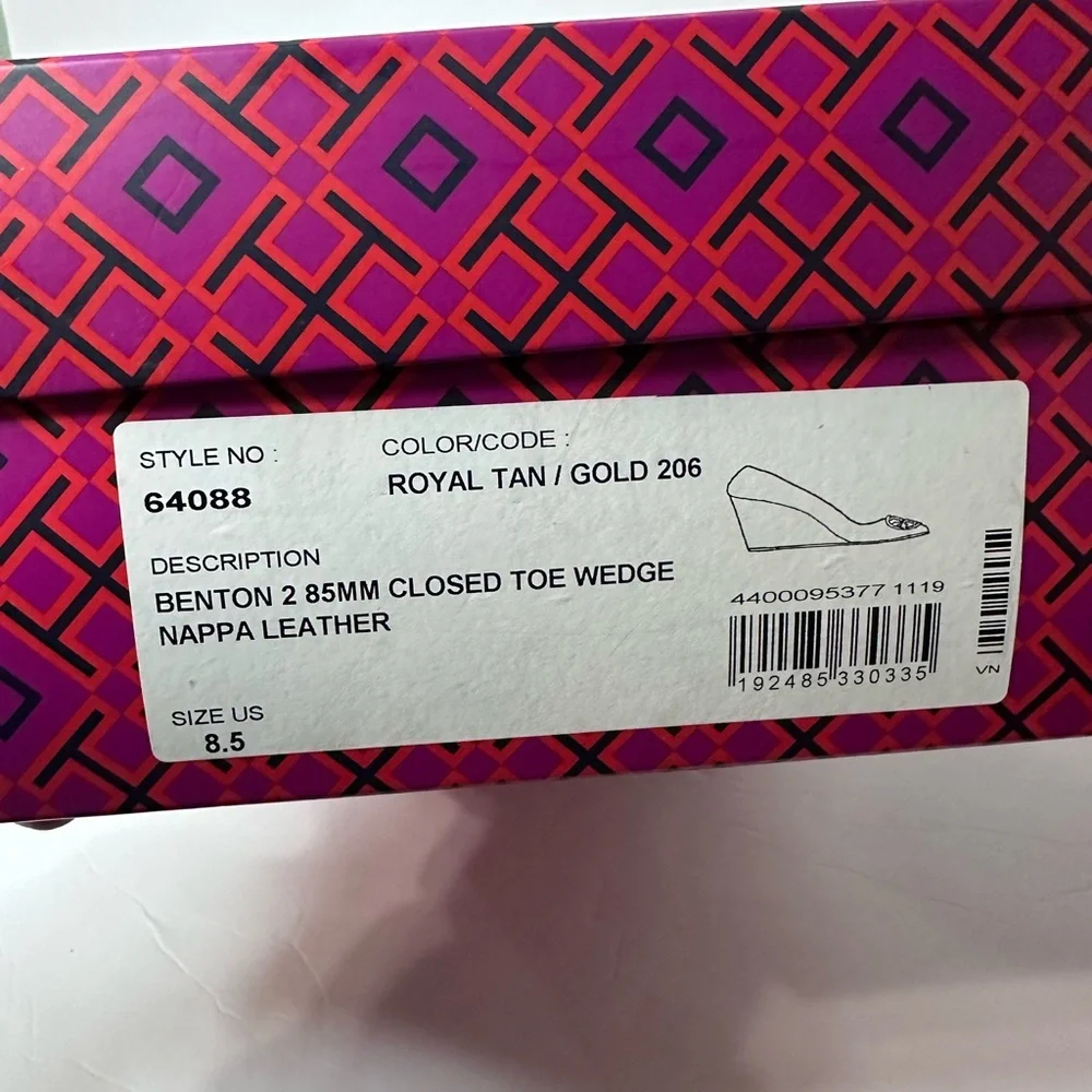 Tory Burch Women's Brown Leather Wedges Sz.8.5